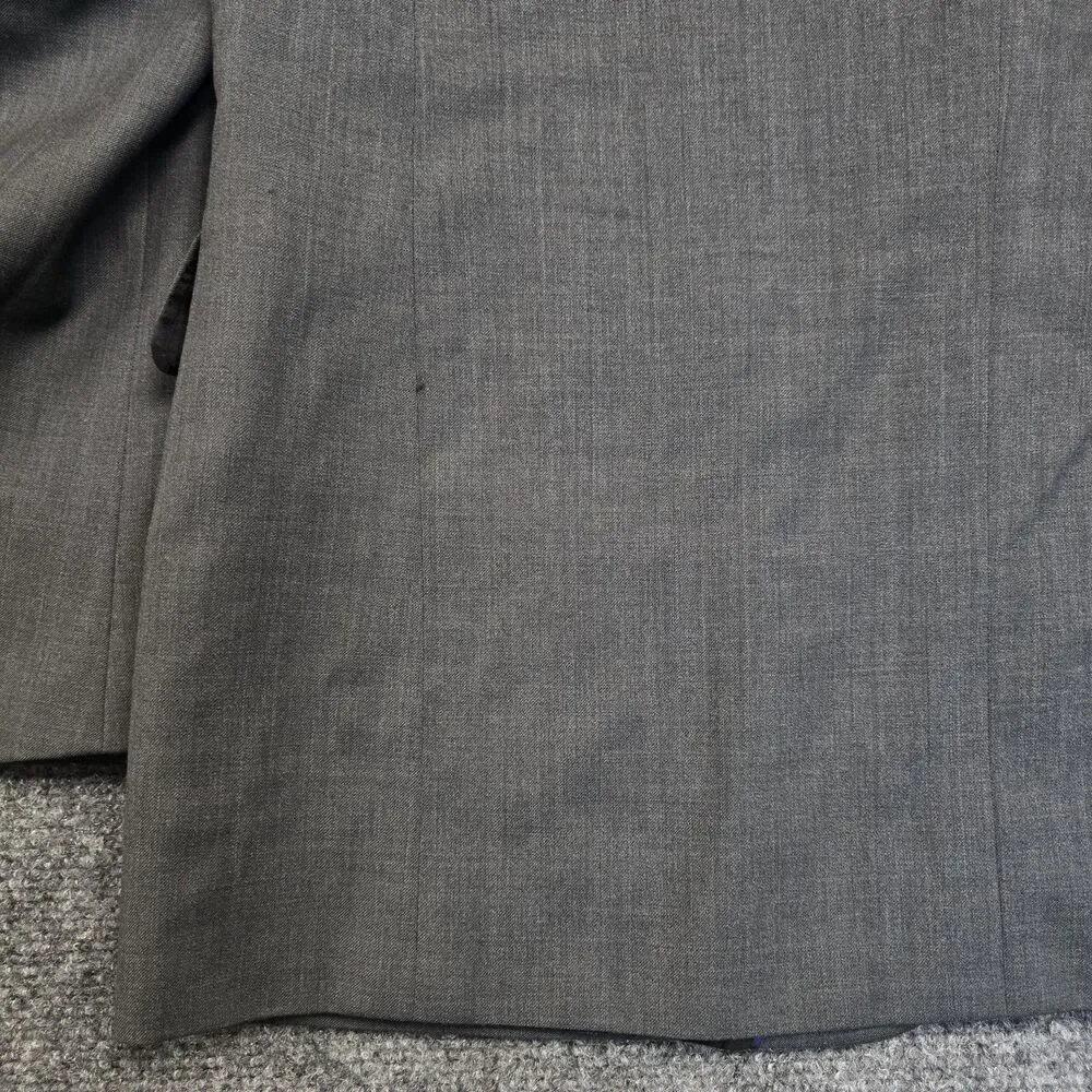 John Varvatos U.S.A. Blazer Mens 42R Grey Heathered 2-Button Sports Cost Jacket
